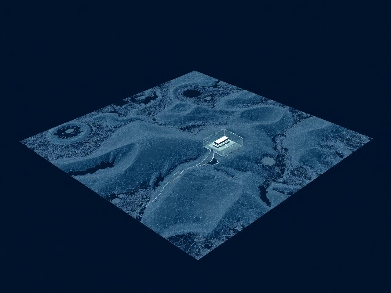 3D point cloud terrain model generated from drone photogrammetry